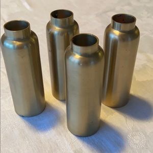 Gold candle stick holders CB2